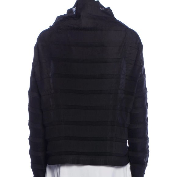 ISSEY MIYAKE FETE Turtleneck Long Sleeve Sweatshirt - Picture 3 of 6